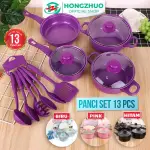 Hongzhuo Cookware Panci Set Wajan Penggorengan Spatula Set Isi 13Pcs 1 Set Frypan Saucepan