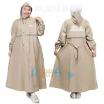 Mantel Gamis Syar'i Wanita Muslimah / Mantel Wanita Jumbo Waterproof Bahan PVC 0,25 Anti Rembes