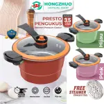 Hongzhuo Panci Presto 3,5 Liter Wajan Presto Kokoh Coating Batu Medis Premium Quality Panci Sop