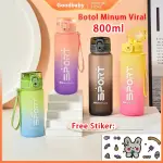 Botol Minum Tumbler Olahraga Botol Sport 650ML | Botol Gradient Gradasi FREE Stiker 2D+3D