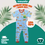 Setelan Moms Gift Terbaru Terlaris ( 1-4 tahun ) Setelan Anak Unisex Piyama Warna Motif Kancing Pundak Celana Pempers Journey