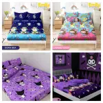 sprei motif kuromi cinamorol labubu dan ready ukuran 90x200 sampai 200x200 tinggi 20cm