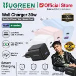 UGREEN Kepala Charger Dual Port USB A + USB Type C Fast Charging 20W 30W 45W