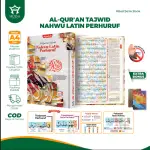 Al Quran Tajwid Nahwu Latin Tagging SEDANG Ukuran A5 Terjemah Perhuruf Perkata Edisi Terbaru 2024