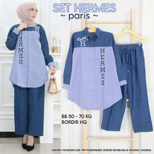 SETELAN WANITA DEWASA HERMIONE ALL REAL PICT UNTUK BERAT BADAN 50 SAMPAI 100 KG