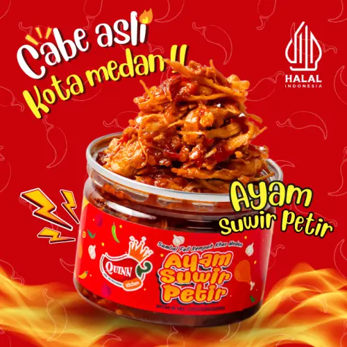 Ayam Suwir Petir 150g - Sambal Pedas by Kitchen Medan