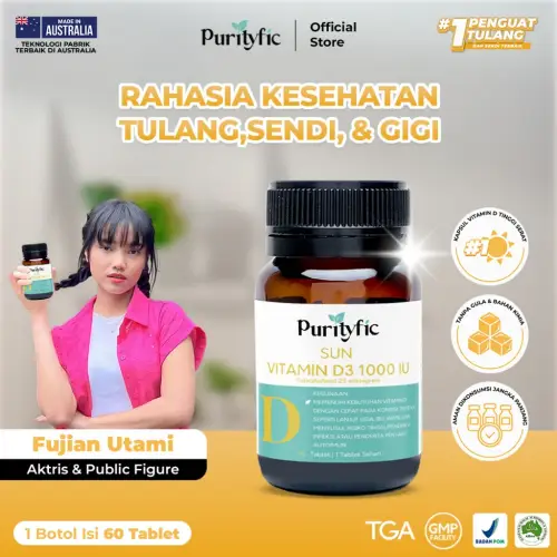 Purityfic Sun Vitamin D3 1000 IU 90 Tablet Vitamin Australia - AMPUH MENYEMBUHKAN SAKIT LINU!