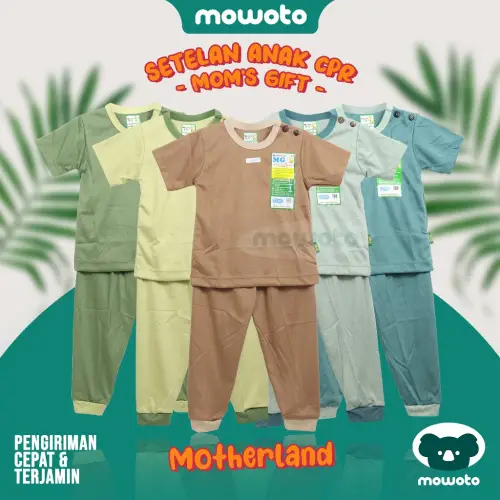 Moms Gift Terbaru Motherland ( 1-4 tahun )Setelan Baju Bayi Anak Cewe Cowo Piyama Baju Tidur Celana Pempers