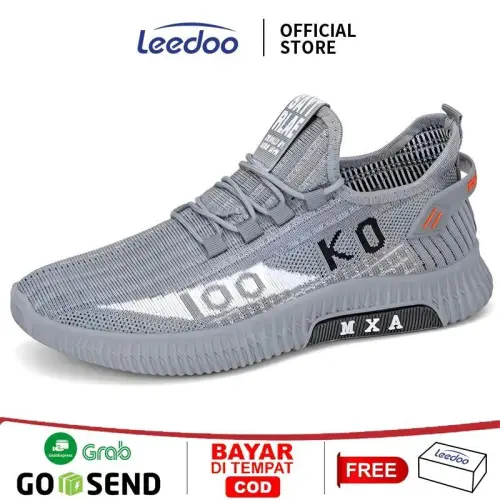 Leedoo Sepatu Lari Pria Cowok Fashion Casual Kekinian Sepatu Sneakers Running Shoes MR137
