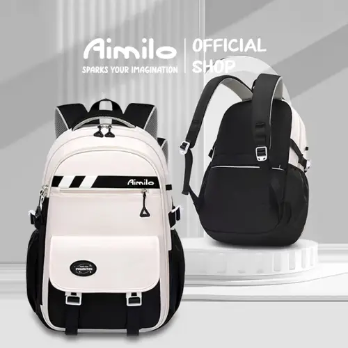 Aimilo Tas Ransel Anak Tas Sekolah Anak Perempuan Ins Anti Air Model Korea Tebal Kado Anak Untuk 6-15 Tahun