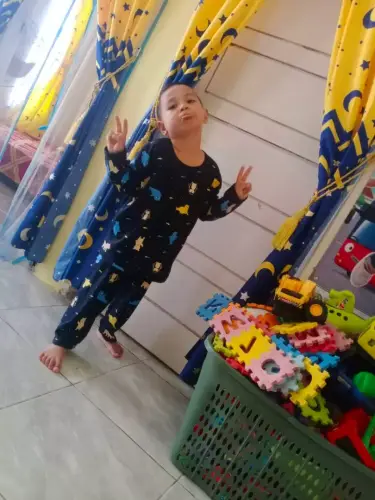 Peachbello Set Piyama Kaos Cotton Anak Usia 1 - 10th