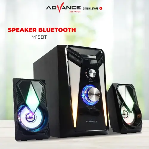 Advance M15BT Speaker Stereo Bluetooth Xtra Bass Subwoofer Garansi Resmi 1 Tahun Bisa Karoke Gratis Mic