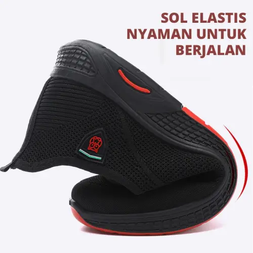 Leedoo Sepatu Pria Slip On Kekinian Olahraga Sepatu Sneakers Pria Running karet Shoes Fashion Pria keren MR131