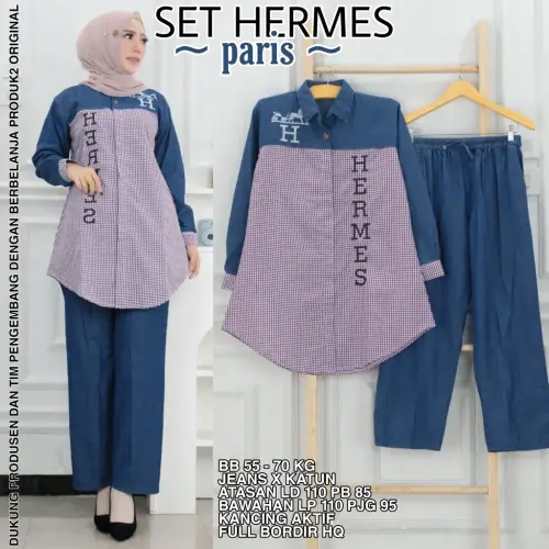 SETELAN WANITA DEWASA HERMIONE ALL REAL PICT UNTUK BERAT BADAN 50 SAMPAI 100 KG