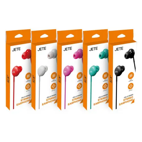 Headset Earphone JETE Cello Series with Noice Cancelling New Color - Garansi 2 Tahun
