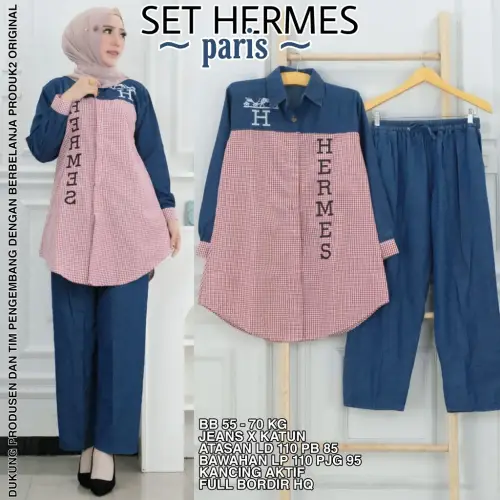 SETELAN WANITA DEWASA HERMIONE ALL REAL PICT UNTUK BERAT BADAN 50 SAMPAI 100 KG