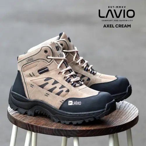 Lavio Sepatu Pria Safety Boots High Premium Quality Axel Booster Mood Hiking Proyek Outdoor Touring