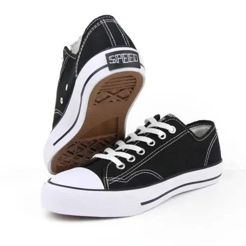 Basic Lo Hitam Putih - Sepatu Pria Wanita 33 - 43