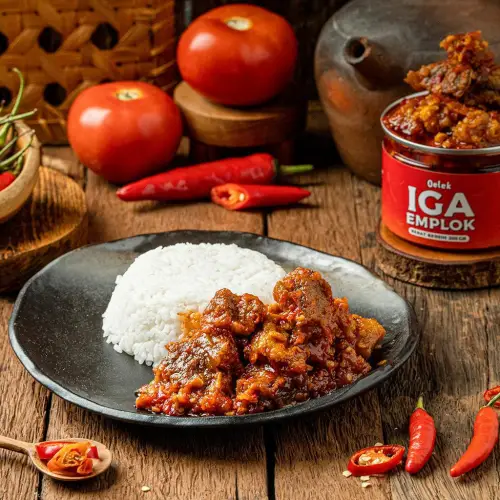 Iga Emplok Oelek (200gr) / Iga Mercon / Iga Sambal / Oseng Iga