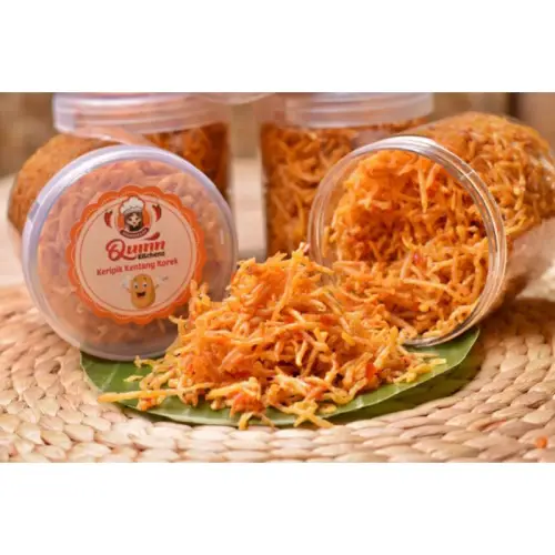 Kentang Korek Kriuk Jutek botol Netto 200gr