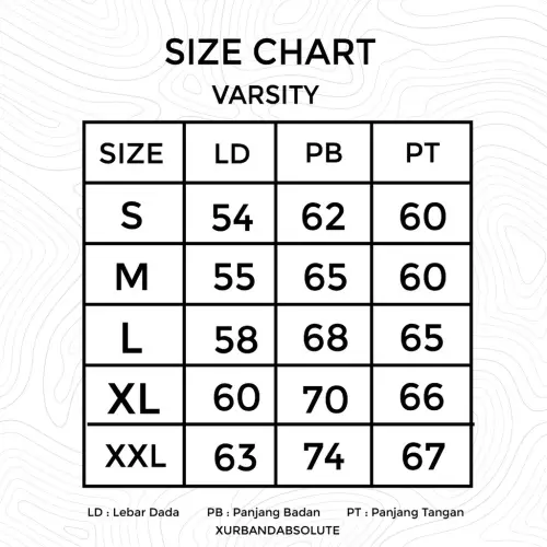 X Urband Absolute Jaket Baseball Varsity Full Embroider