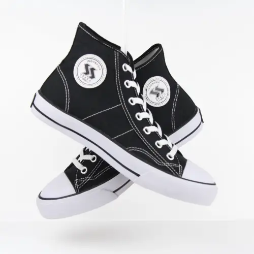 Basic Hi Hitam Putih - Sepatu Pria Wanita 33 - 43