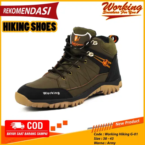Working Sneakers For You Sepatu Pria Kulit Boot G-01