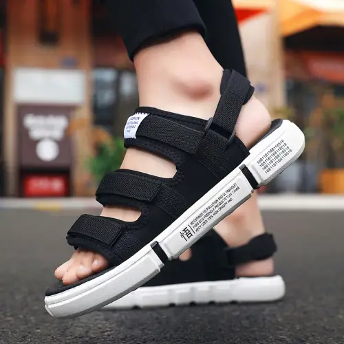 Sendal Pria Tiga tali + Satu Tali Belakang Yang Bisa Dilepas Sandal Pria