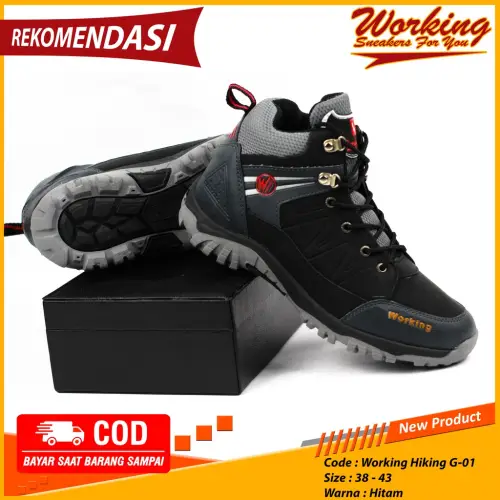 Working Sneakers For You Sepatu Pria Kulit Boot G-01