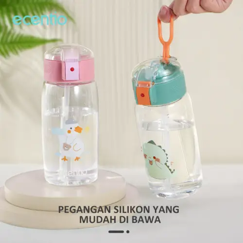 ecentio botol anak anak/Botol Minum anti bocor Drinking Bottle 500ml Stiker gratis