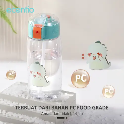 ecentio botol anak anak/Botol Minum anti bocor Drinking Bottle 500ml Stiker gratis