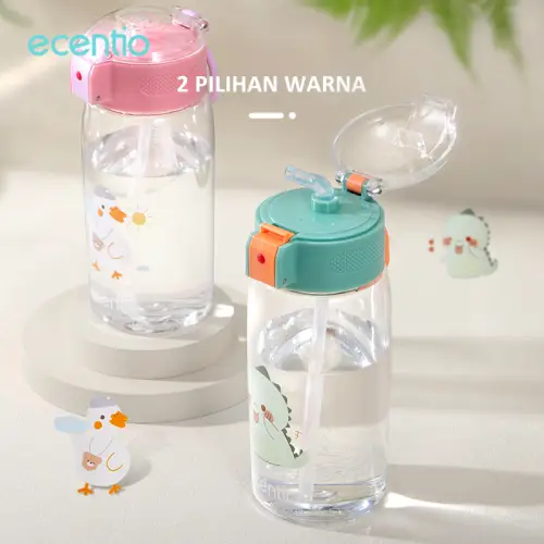 ecentio botol anak anak/Botol Minum anti bocor Drinking Bottle 500ml Stiker gratis