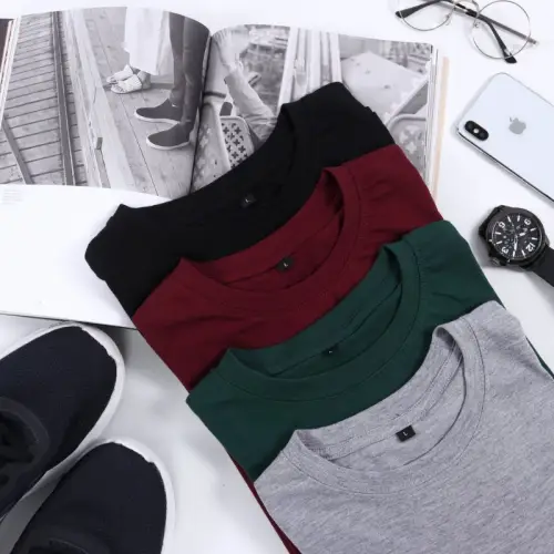 PAKET 3 KAOS POLOS/KAOS PRIA WANITA/KAOS MURAH