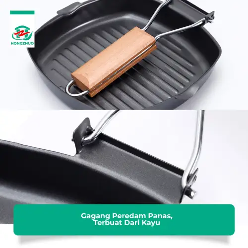 Hongzhuo Square Grill/ Pemanggang Grill/ BBQ Daging / Panci BBQ / BBQ Serbaguna