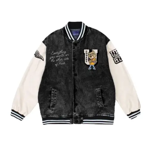 X Urband Absolute Varsity Jacket Denim Bear University A259