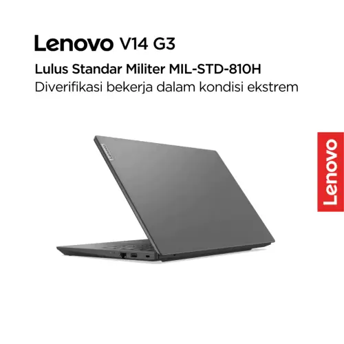 Lenovo V14 G3 IAP EJID Intel Core i3 1215U Win11 Home 4GB Soldered 256GB SSD 14\" FHD TN 250nits 45% NTSC Antiglare Integrated UHD F720p Camera OHS MilSpec WiFi6 Laptop Bisnis 14inch 82TS00EJID Iron Grey 3Y Windows Office