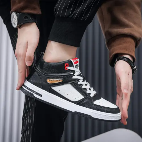 PANARYBODY QN238 Sepatu Pria Olahraga Sepatu Cowok Sepatu Putih Kerja Kuliah Kualitas Bagus Trendy Sepatu Cowok