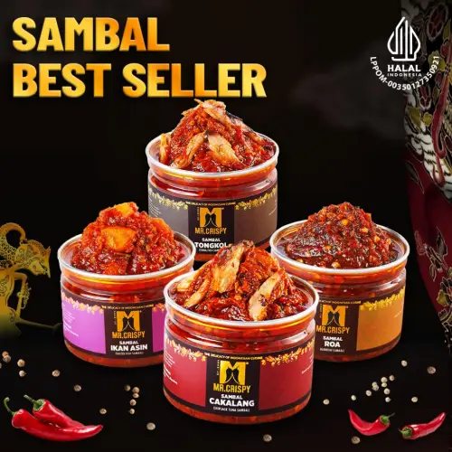 Sambal Cakalang/Tongkol/Roa/Ikan Asin Jambal Sambel Mr.Crispy