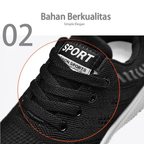 Leedoo Sepatu Kerja Pria Casual Jogging Lari Sneakers Fashion Kekinian Kets Sport Shoes MR158
