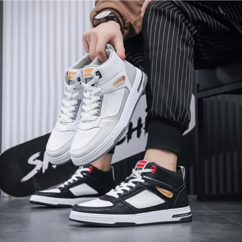 PANARYBODY QN238 Sepatu Pria Olahraga Sepatu Cowok Sepatu Putih Kerja Kuliah Kualitas Bagus Trendy Sepatu Cowok