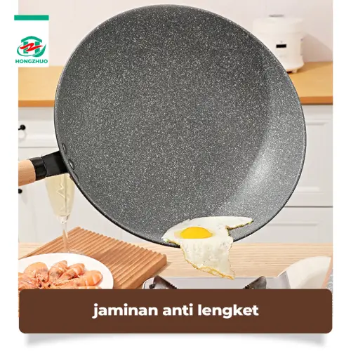 Tifale by Hongzhuo Wajan Maifan YY2201 Fry Pan Bahan Batu Medis Anti Lengket 32cm Wajan Penggorengan High Quality