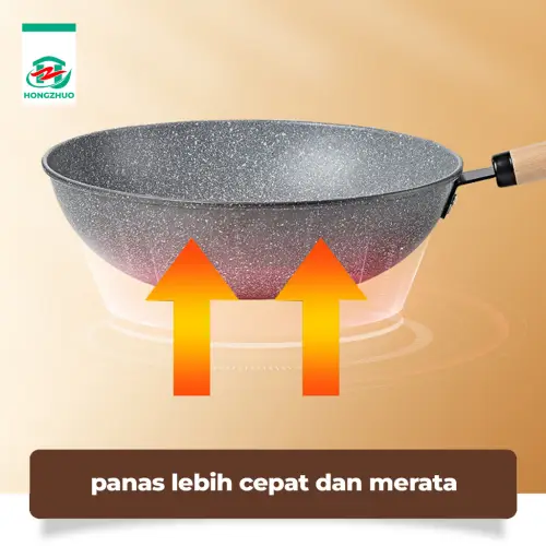 Tifale by Hongzhuo Wajan Maifan YY2201 Fry Pan Bahan Batu Medis Anti Lengket 32cm Wajan Penggorengan High Quality