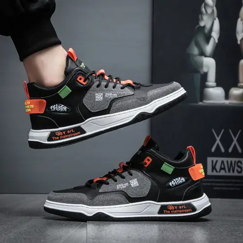 PANARYBODY QN238 Sepatu Pria Olahraga Sepatu Cowok Sepatu Putih Kerja Kuliah Kualitas Bagus Trendy Sepatu Cowok