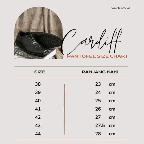 Sepatu Pantofel Pria - Sepatu Formal Sepatu Kerja Hitam Pria - CASUALE