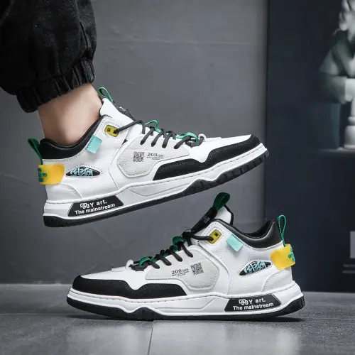 PANARYBODY QN238 Sepatu Pria Olahraga Sepatu Cowok Sepatu Putih Kerja Kuliah Kualitas Bagus Trendy Sepatu Cowok