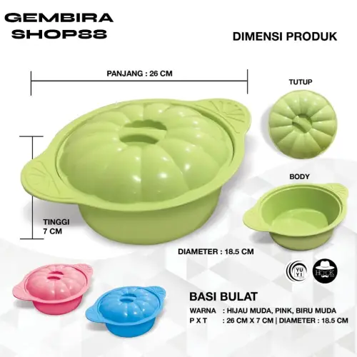 WADAH PRASMANAN / WADAH SAJI SET 7 PCS 5 SEGI + 1 BULET + 1 TEKO