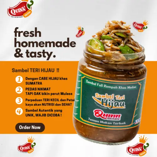 Teri Hijau Pete - Sambal Pedas by Kitchen Medan