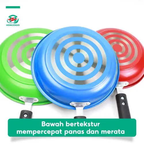 Hongzhuo Teflon Serbaguna Wajan Penggorengan Frypan Teflon Anti lengket 3 Ukuran