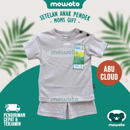 Setelan Moms Gift PENDEK Polos Kancing Pundak Terbaru Moms Gift Motherland