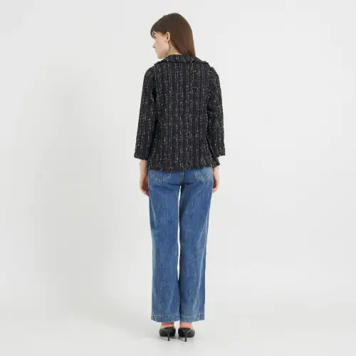 This Is April Blazer Outer Wanita Kekinian Lengan Panjang Talyn Top